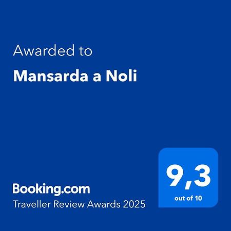 Mansarda A Noli Villa Exterior foto